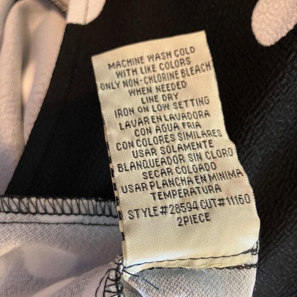 Maya Brooke Black & White Polka Dot Sleeveless Midi Dress 18 - Picture 6 of 6